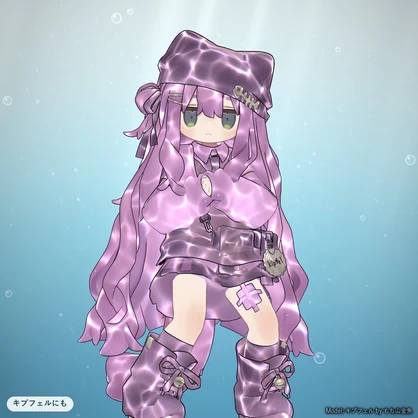 水面のひかり｜服や髪に光の網目がゆらめくマテリアル【lilToon対応・無料版あり】