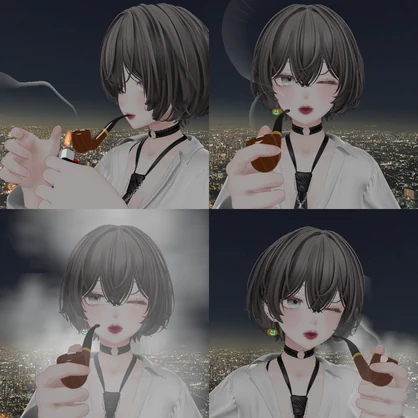 MetaSmokeたばこパイプギミック v1.2【Modular Avatar対応】