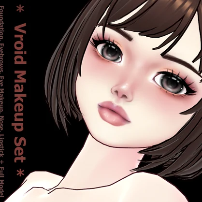 [Vroid / VRchat] Makeup Set - Apple Blossom - Makeup Custom Items + Full Body Model