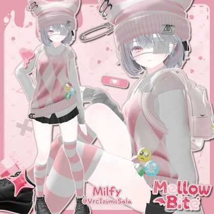 【14アバター対応】 Mellow Bite 【VRChat想定】