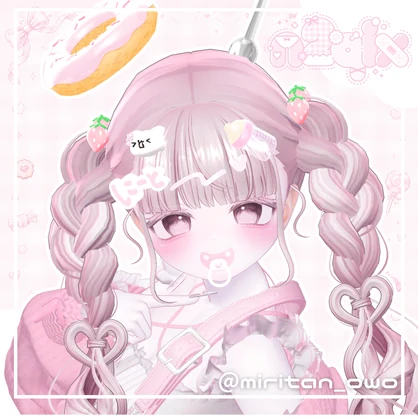 🍓 Eat Me! ヘアアクセサリー&おしゃぶりセット 🍩♡