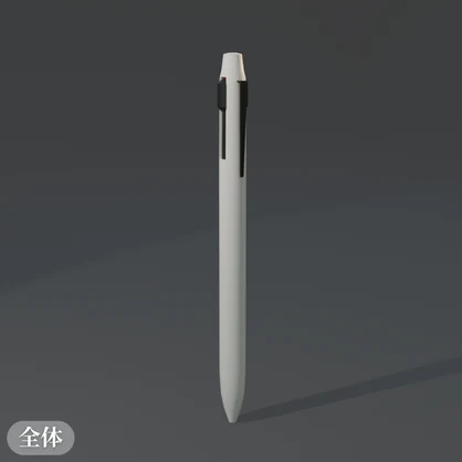 3色の多機能ボールペンの3Dモデル