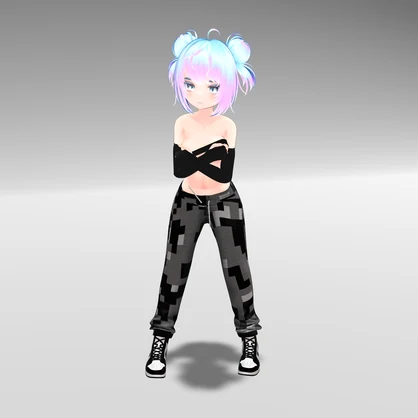[Porybase] Cropped Hoodie