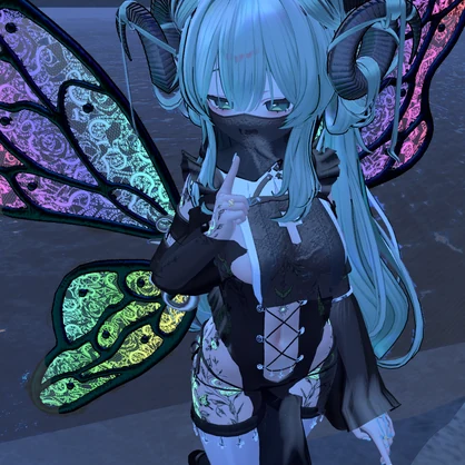【VRChat】Fairy Lace Wing【PB・Animation設定済】